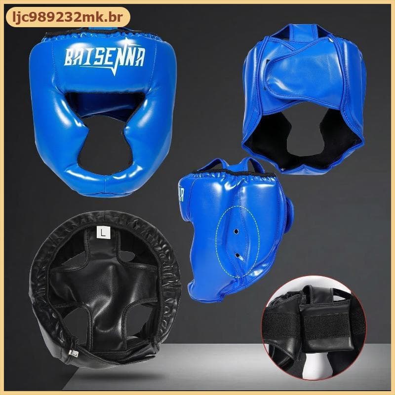 [MYBR] Capacete De Boxe Taekwondo Adultos Crianças Couro Karatê Protetor De Cabeça Suporte De Almofada Para Prática De T