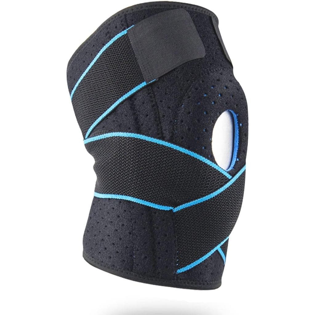 Joelheira esportiva, joelheira de suporte ligamentar, joelheira elástica ajustável para patela, joelheira para artrite c