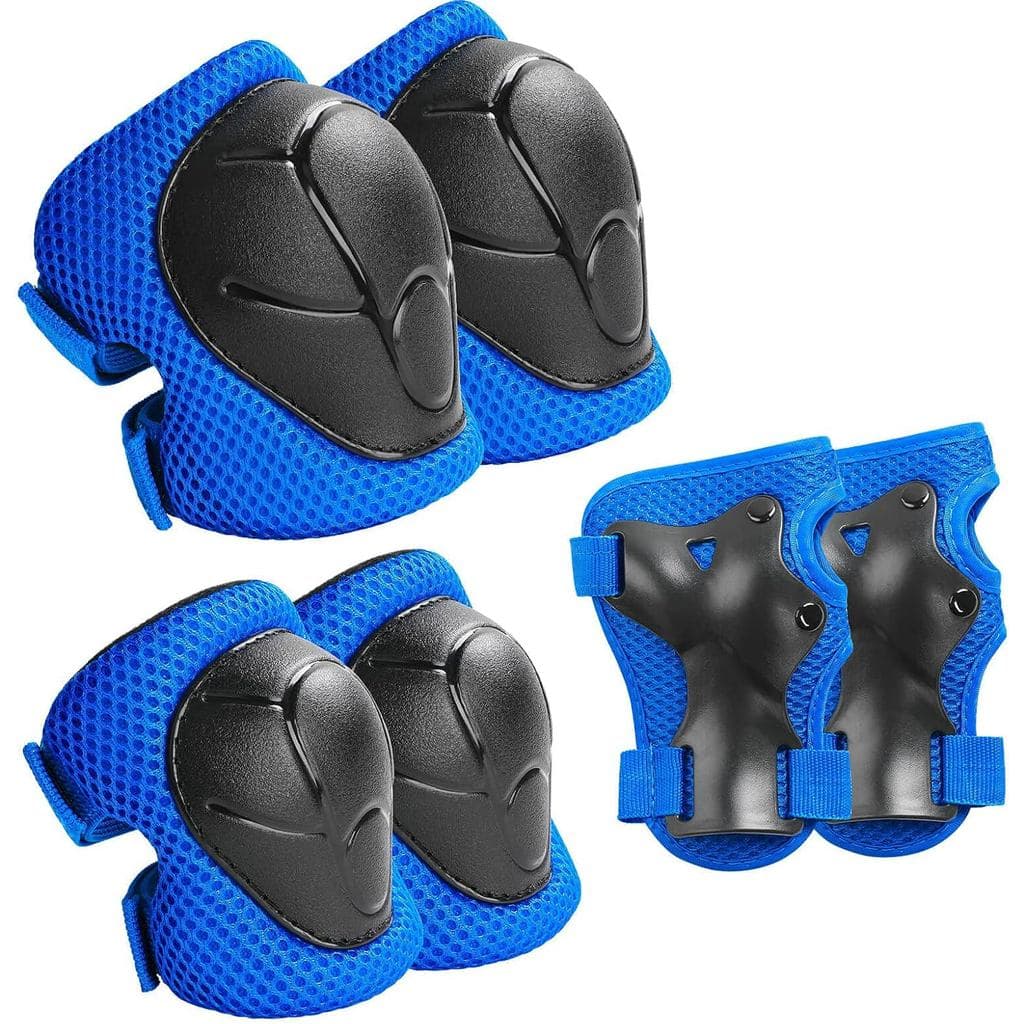 Joelheiras infantis, equipamento de proteção infantil, equipamento de proteção para patins em linha infantis, joelheiras