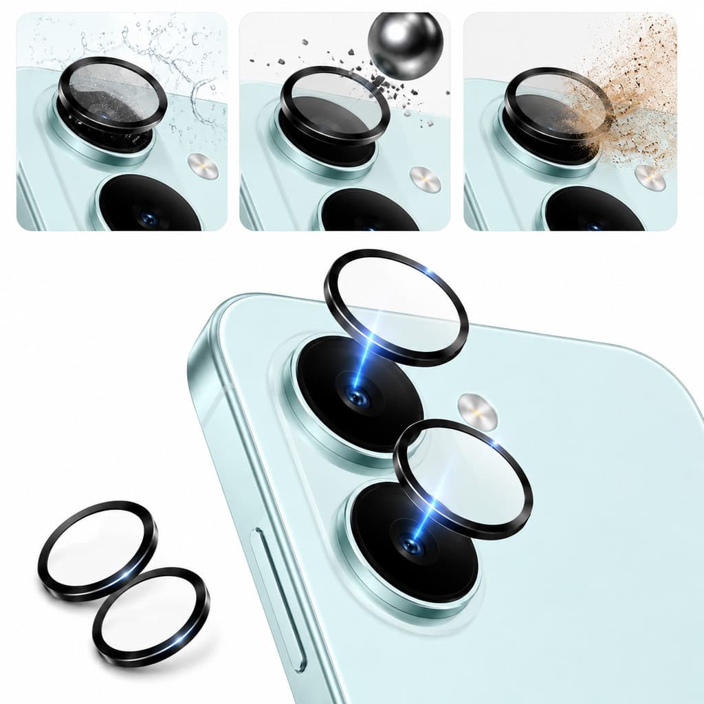 Pelicula Camera POCO X8 Pro Protetor Lente Vidro Temperado Premium Anti Risco Alta Transparência Xiaomi