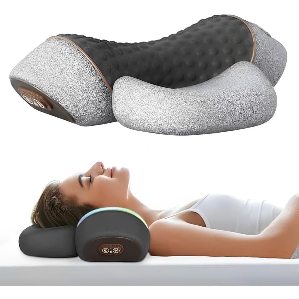 Fisiorest 3 em 1 Artuvate Massageador de Pescoço, Novo Design Ergonômico 2025 para Alívio da Dor, Massagem de Amassament