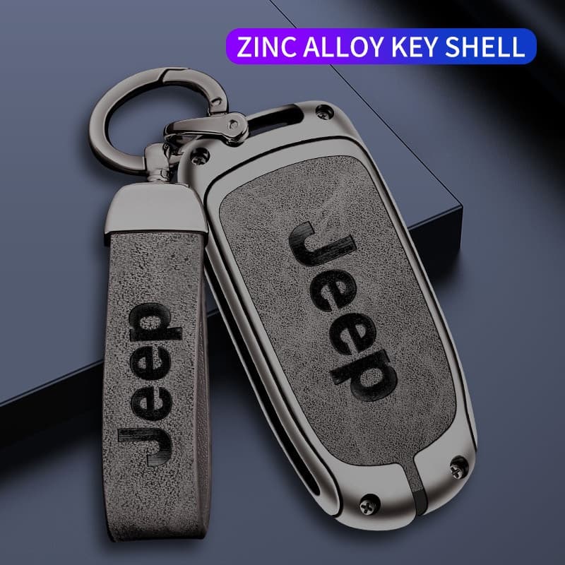 Capa de Chave de Carro em Liga de Zinco XNPZ para Jeep Renegade Compass Grand Cherokee Acessórios Automotivos