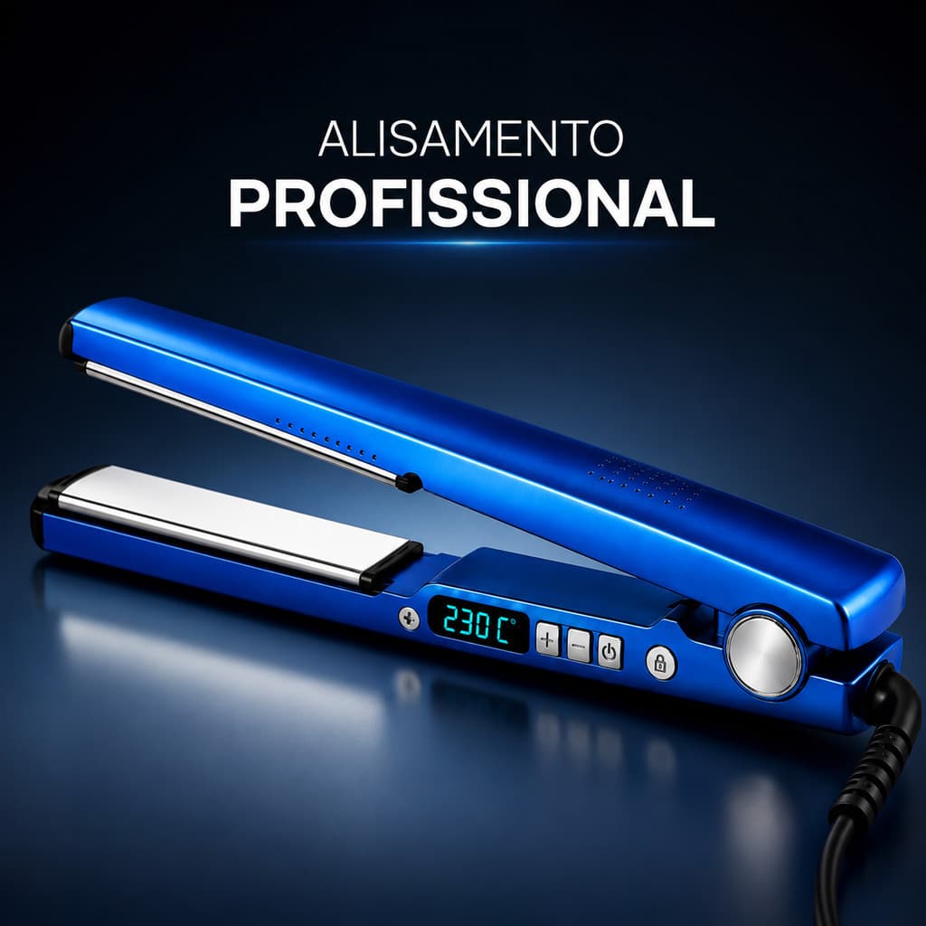 Chapinha Nano Titanium Profissional Bivolt 110V/220V Prancha Alisadora para Todos os Cabelos