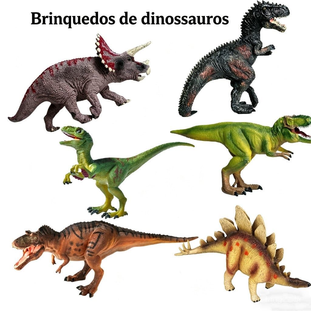 Brinquedo Dinossauro T-Rex Triceratops Velociraptor Realista Figura Coleção Presente Criança