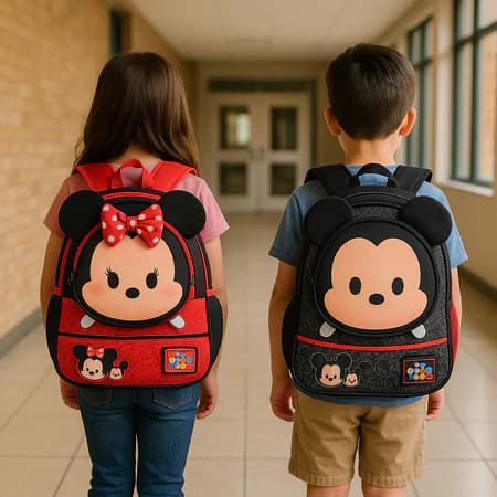 Mochila Mickey Disney Infantil Escolar Costas Orelhinhas Personagem Passeio Viagem Material