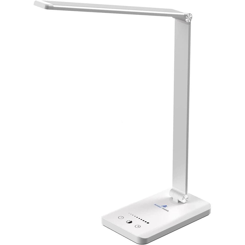 Lâmpada de Mesa LED Ambertronix com Porta de Carregamento USB, Luz de Leitura Regulável e Protetora para os Olhos para C