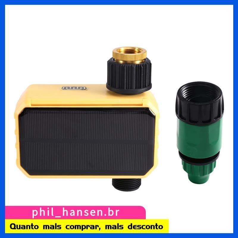Temporizador De Aspersão Solar WiFi Manual E Automático Recarregável Com Água Para Atraso De Chuva Mangueira De Jardim