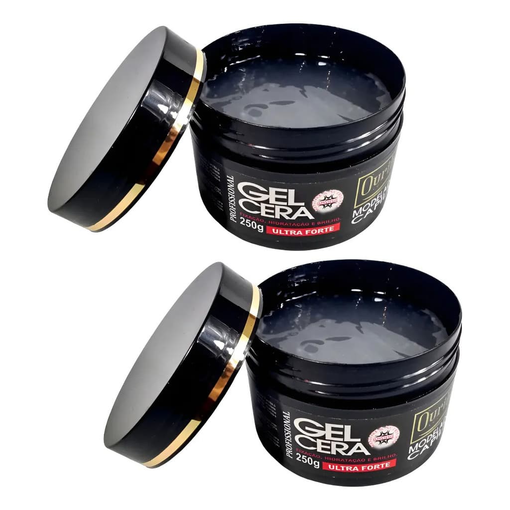 Gel Cera Capilar Ultra Forte Ouribel 250g 2 Unidades