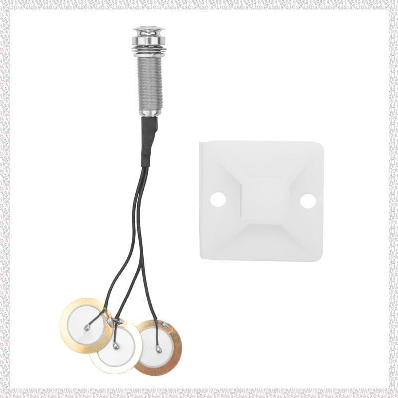 (Otgl) Microfone De Contato Pioneer 3 Captadores Transdutores Com Conector De Pino Final Para Kalimba