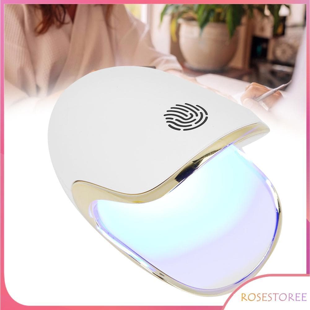 Rosestoree Mini lâmpada de cura para secador de unhas - Gel LED portátil de 12 W com fonte de luz dupla para secagem