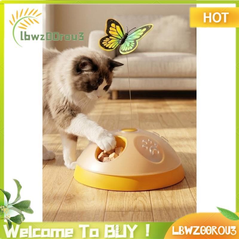 Alimentador De Quebra-Cabeça Brinquedo Interativo Para Gatos Com Ventosa-Varinha De Provocação