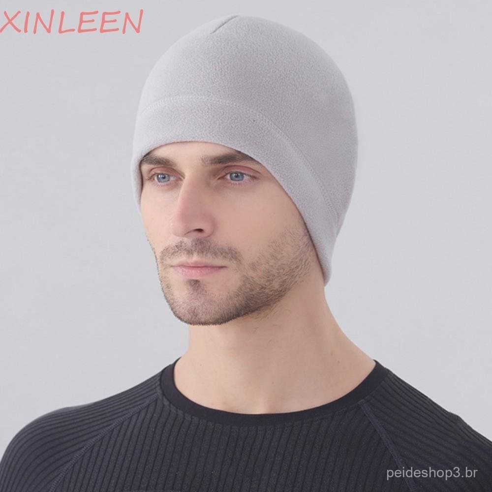 Chapéus De Corrida De Inverno XINLEEN , Boné Esportivo Para Lã Polar , Chapéu Quente Macio De Cor Sólida Uso Externo