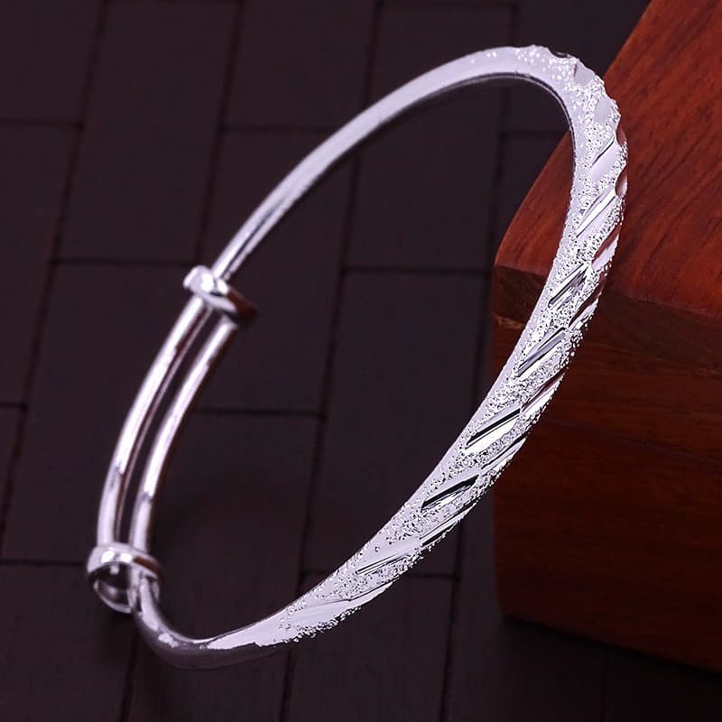 Pulseira redonda em estilo chuva de meteoros, elegante, moderna, clássica e simples SB2Z