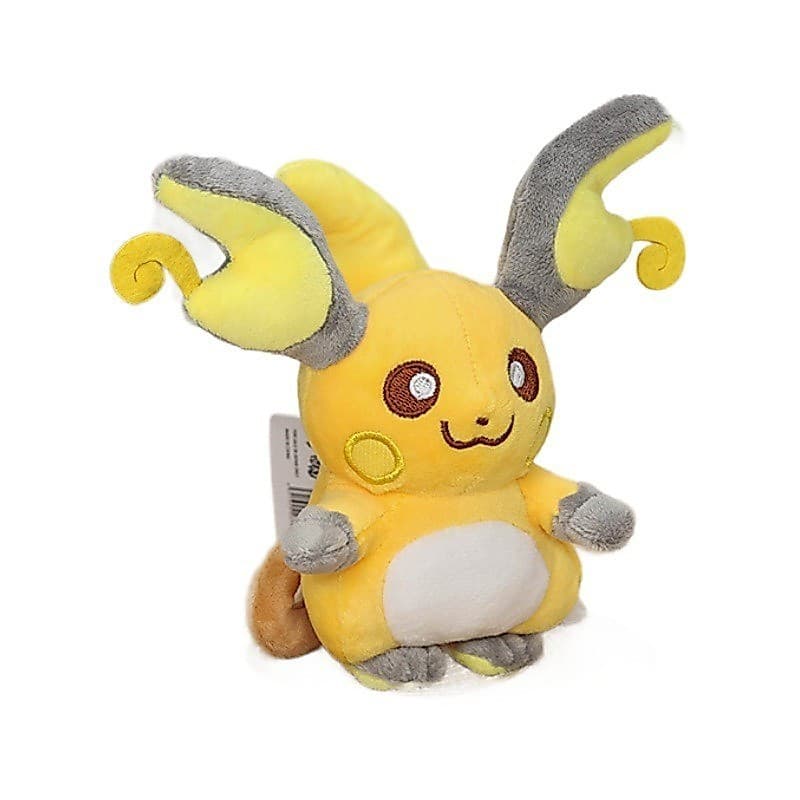 Brinquedo de pelúcia Pikachu de 16cm, boneco de pelúcia fofo do Pikachu e Raichu, anime japonês kawaii, presente requint