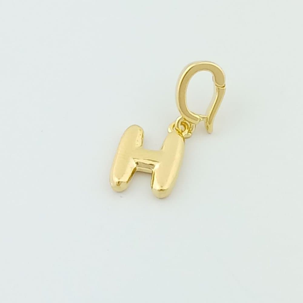 Pingente Charm Letra H