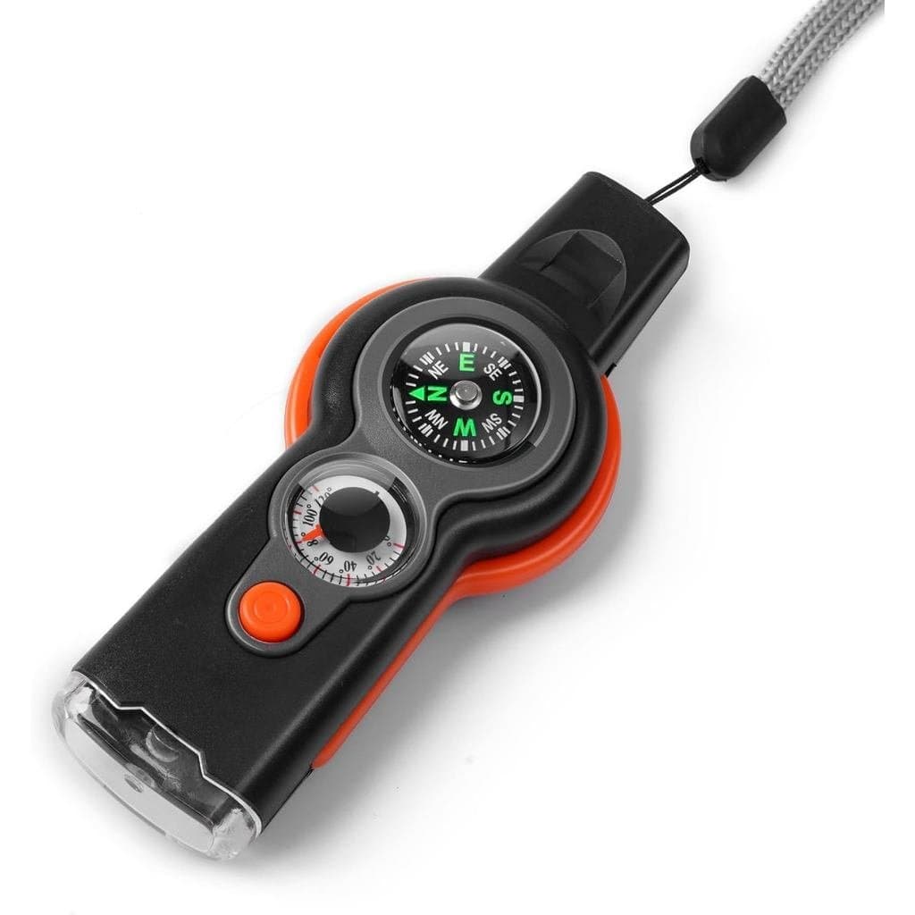 Apito de Sobrevivência de Emergência, Ferramenta Multifuncional para Atividades ao Ar Livre, Apito de Segurança com Cord