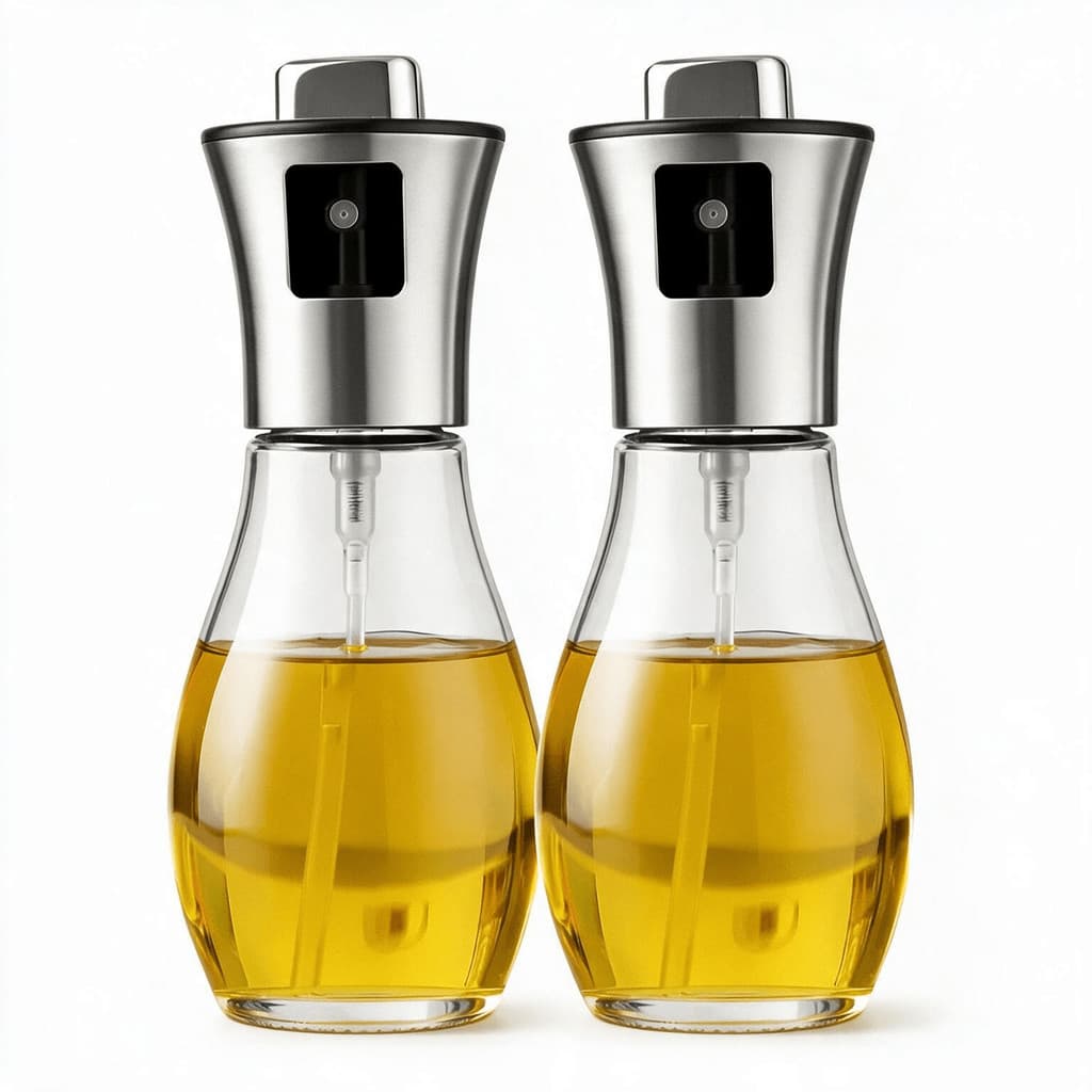 Kit 2 Borrifador Frasco de spray vidro para cozinha ideal para óleo azeite vinagre 200ml dispenser pulverizador dosador