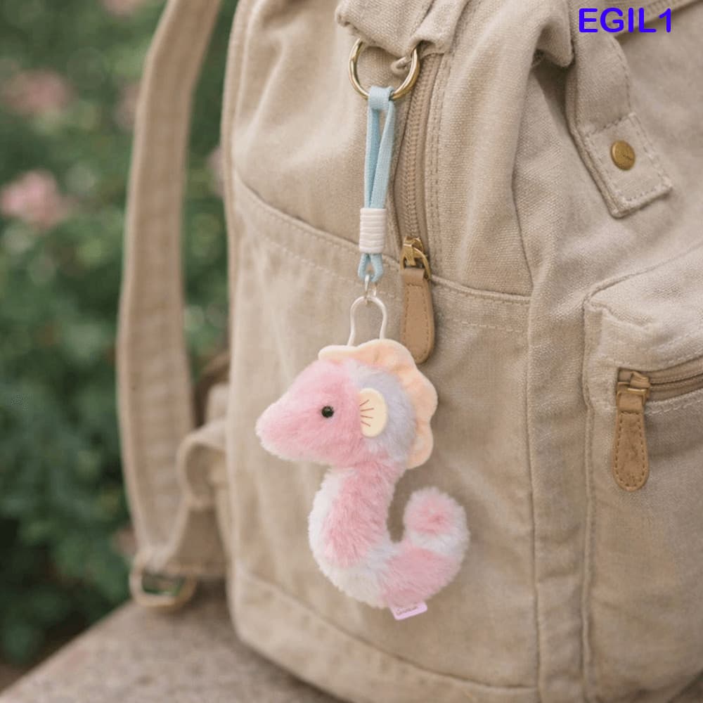 EGIL1 Chaveiro De Pelúcia Animal Oceano , Pingente De Cavalo Marinho Kawaii De Simulação , Baleia Fofo De Algodão PP Est