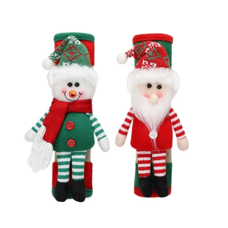 Mangas De Puxar De Natal YU Para Par De Geladeira Com Detalhes Internos