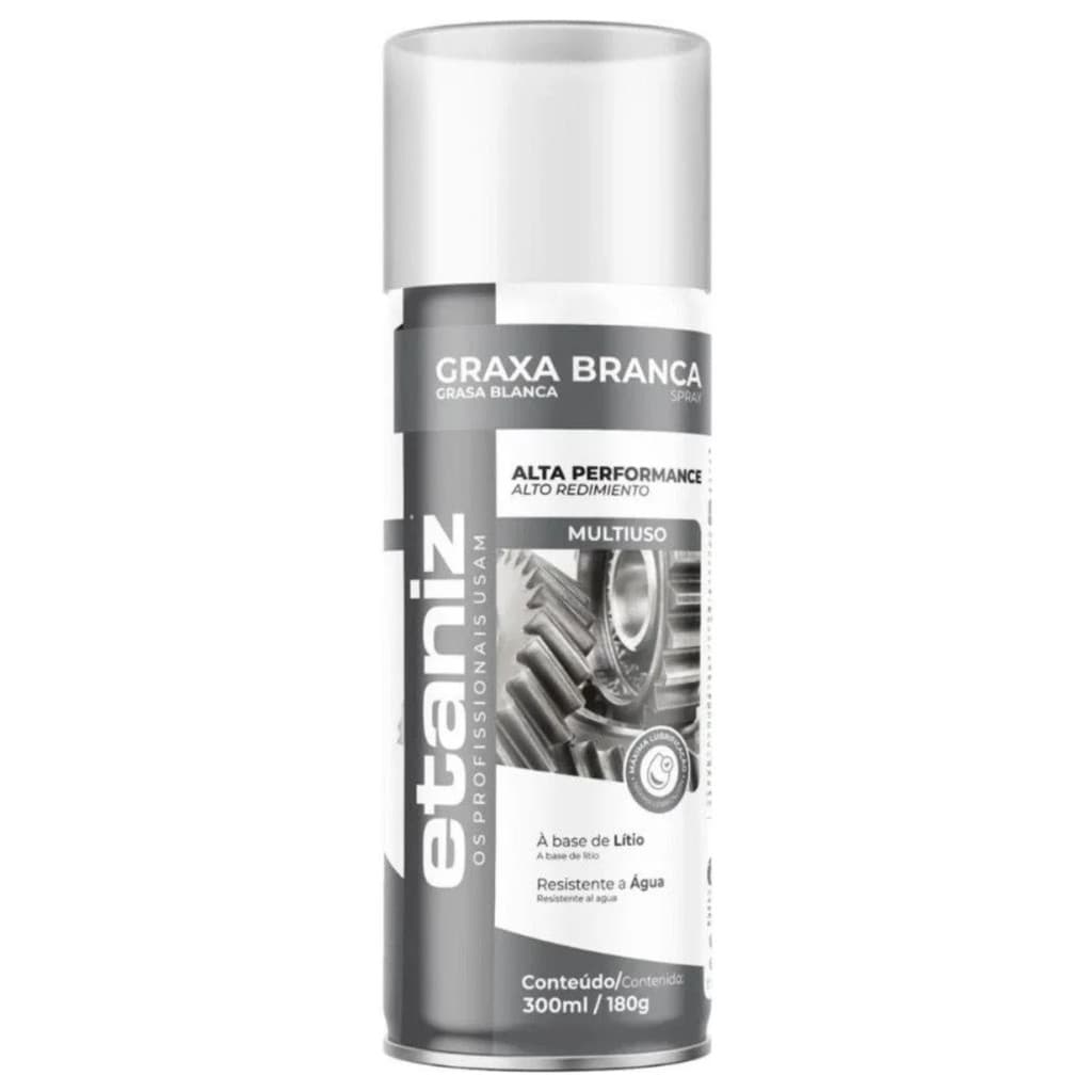 Graxa Branca De Lítio Spray 300ml Etaniz