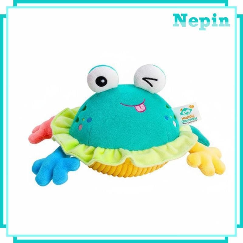 [Nepin] Bola Saltitante Infantil Macia , Animal De Pelúcia , Caranguejo Rítmico , Brinquedo Para Desenvolvimento De Bebê