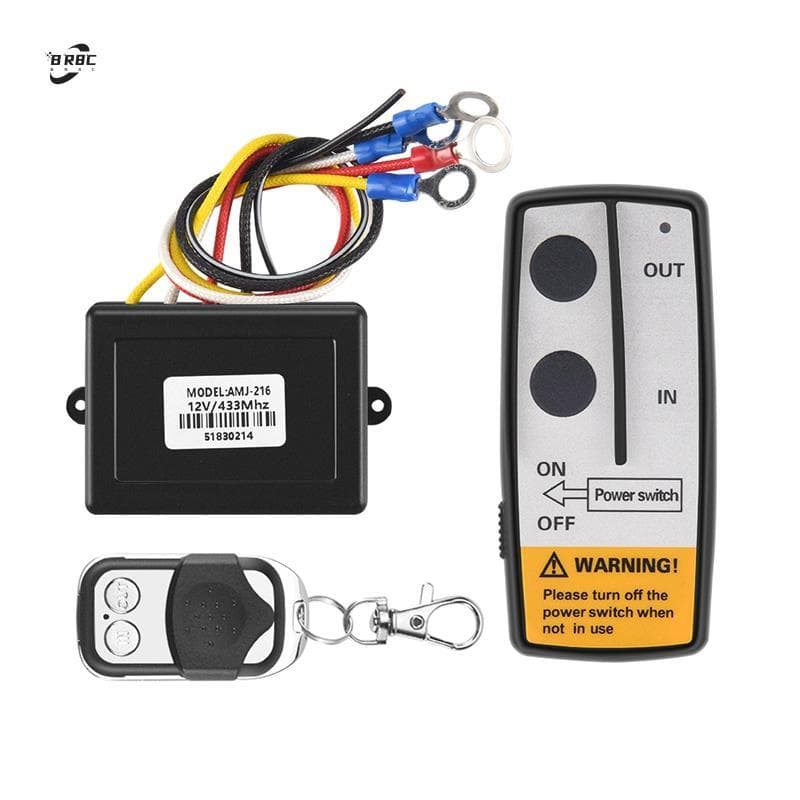 Conjunto De Controle Remoto Sem Fio De Guincho 12V 12Volt 50 Pés Para Caminhão ATV Avisar Ramsey