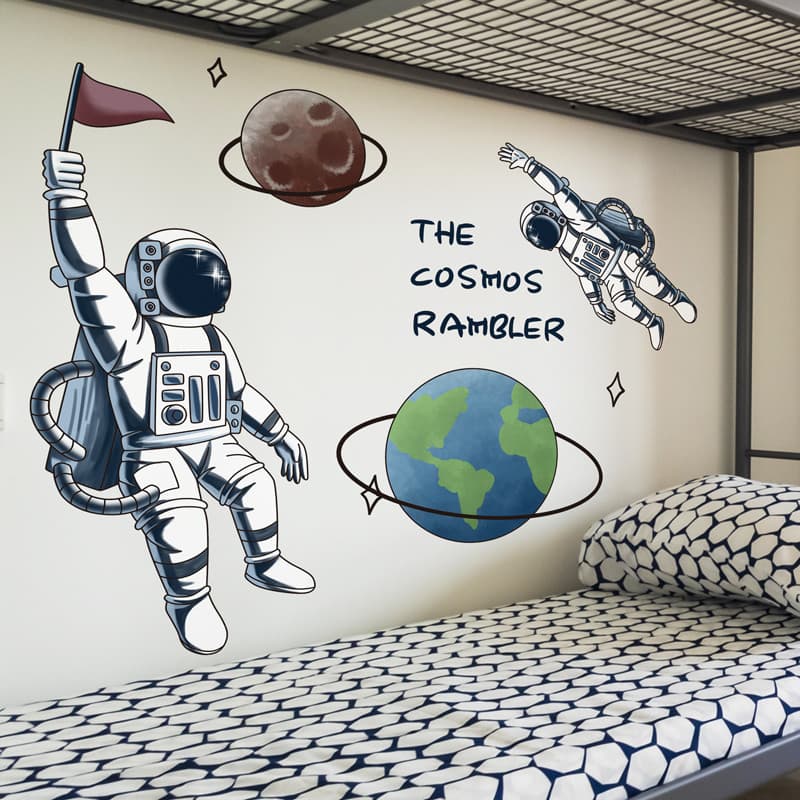 3D tridimensional adesivos de parede criativo meninos crianças decoração do quarto cabeceira fundo decoração da parede a