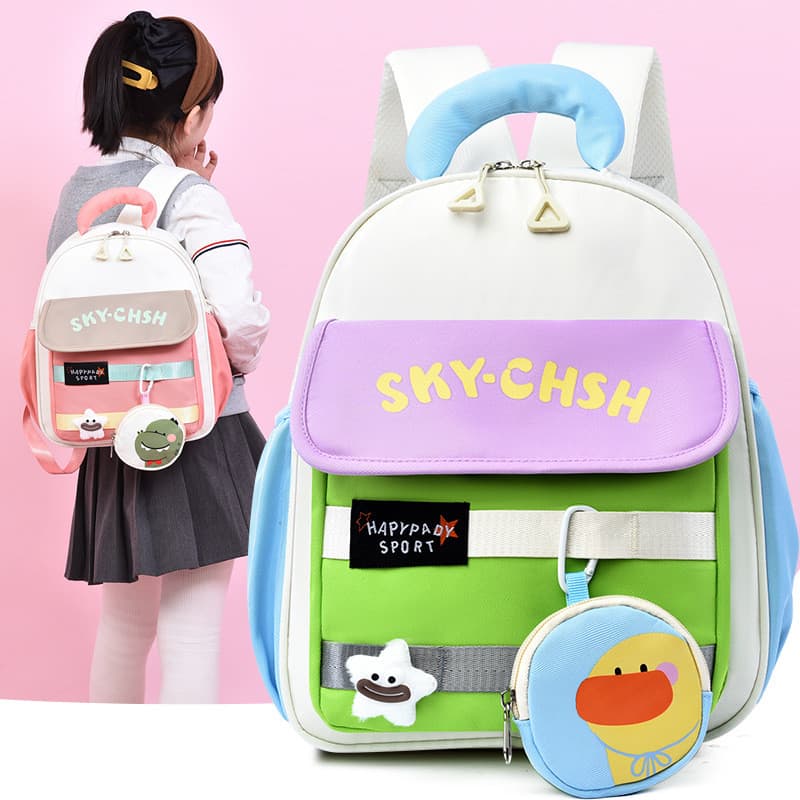 Nova mochila infantil para o jardim de infância, mochila colorida e estilosa para meninos e meninas, mochila infantil mo