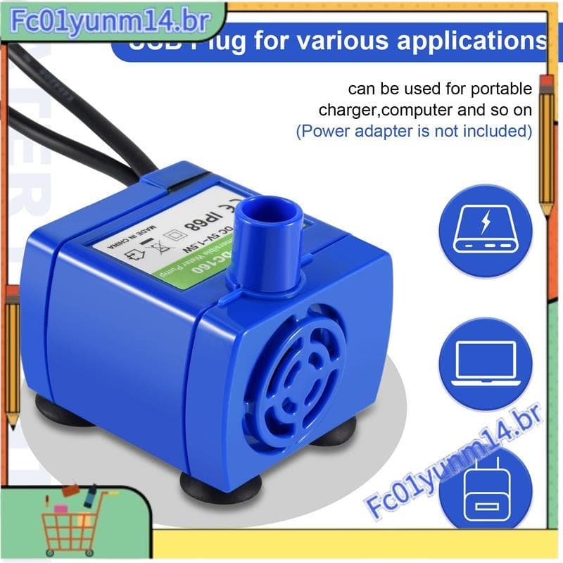 Bomba De Fonte De Água Para Gatos , Substituição Animais De Estimação-Motor DC160 Redonda , Tampa De Flor