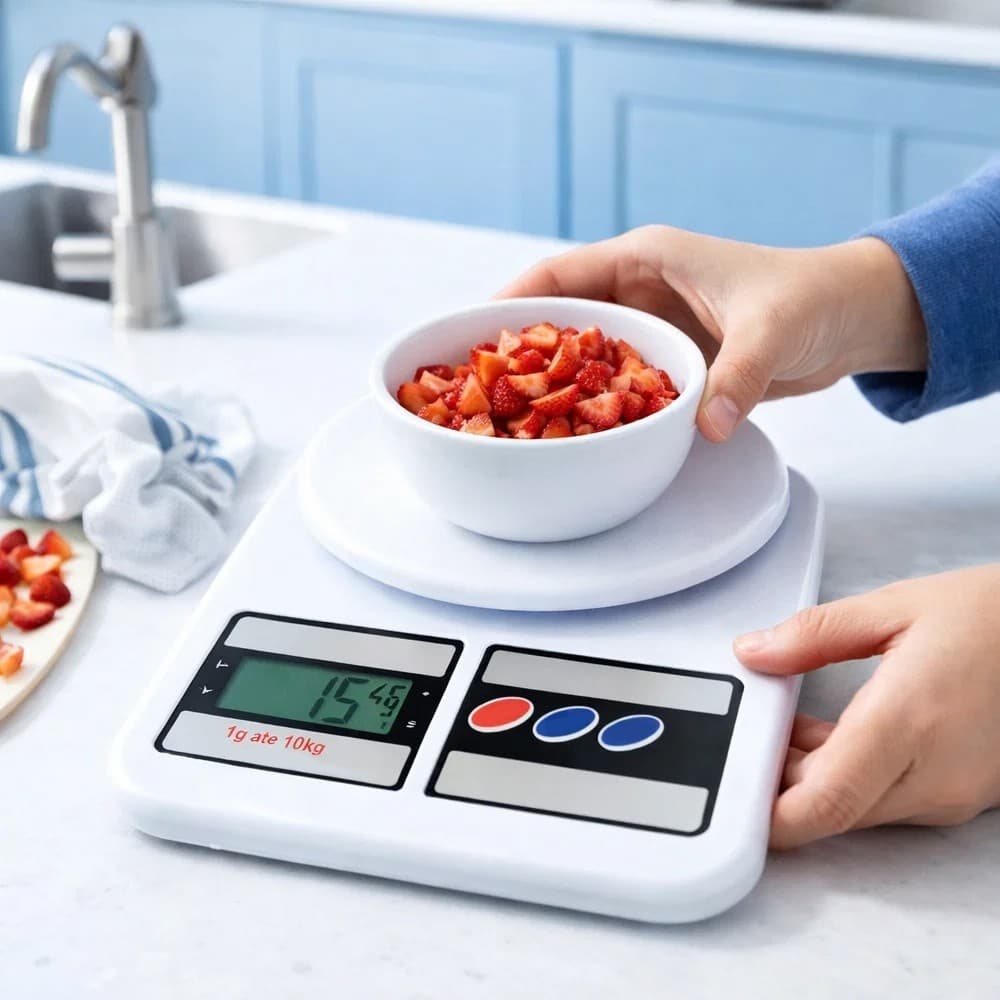 Balanca Digital 10kg Cozinha Alta Precisao Gramas Quilos Receitas Dieta Confeitaria Compacta