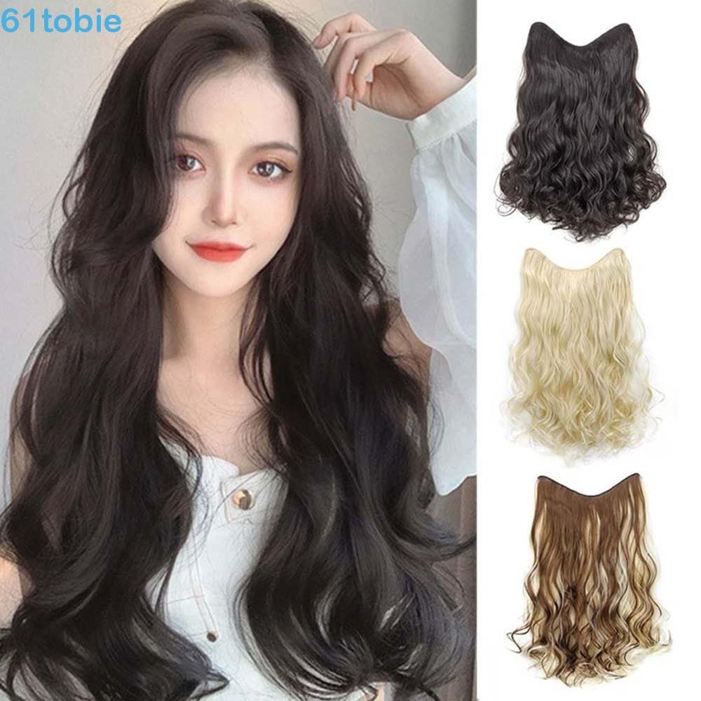 TOBIE Waves Peruca Peça , Sintética De Cabelo Com Clipes , Fofo Doce Suave 4 Longo Encaracolado