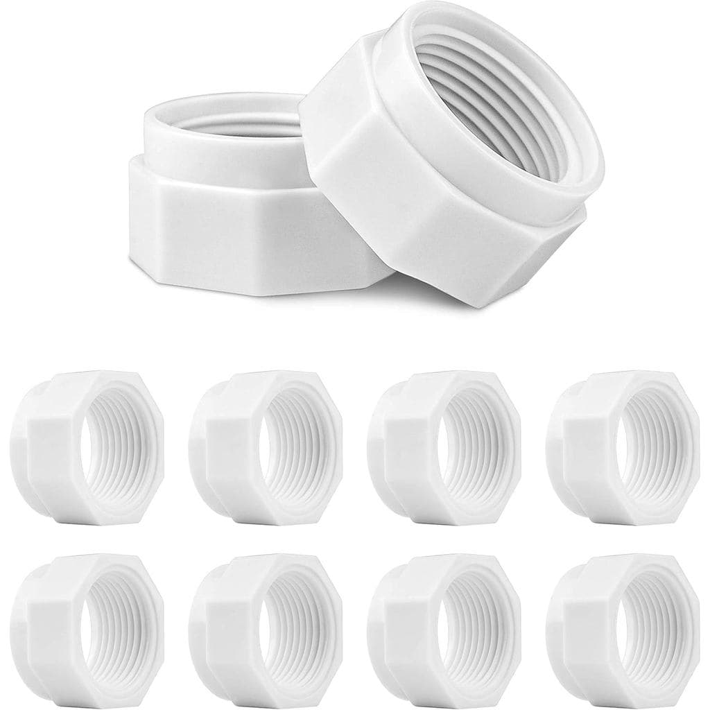 Conjunto de 8 Porcas de Mangueira de Alimentação para Limpador de Piscina HENMI Compatível com Polaris 280, 380, 180, Po
