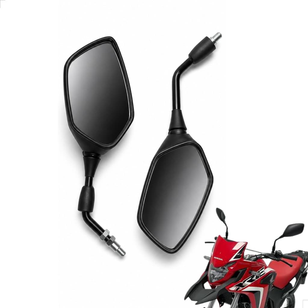 Retrovisor Honda XRE 300 2019 A 2023 Lente Convexa Prata Ampla Visão Pronta Entrega Envio Rapido Moto Resistente