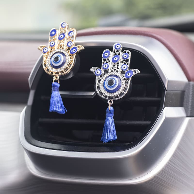 ENVIO RÁPIDO Novo Estilo Clipe de Perfume para Saída de Ar do Carro com Olho de Diabo, Clipe Decorativo de Aromaterapia