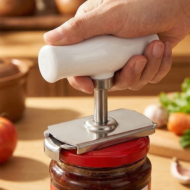 Cozinha de aço inoxidável Labor- Saving abridor de lata parafuso abridor de lata Gadget tampa de parafuso ferramenta afi