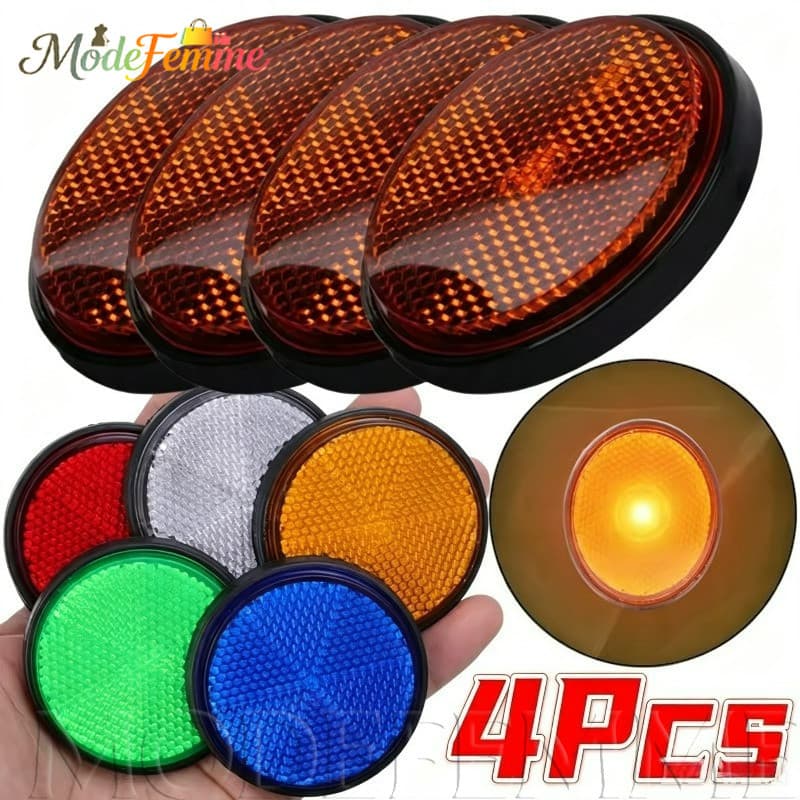 [À Venda] Refletor Circular Para Motocicleta De 6 Mm-De Aviso Noturno-Faixa De Informações Da Marca Do-Acessórios Automó
