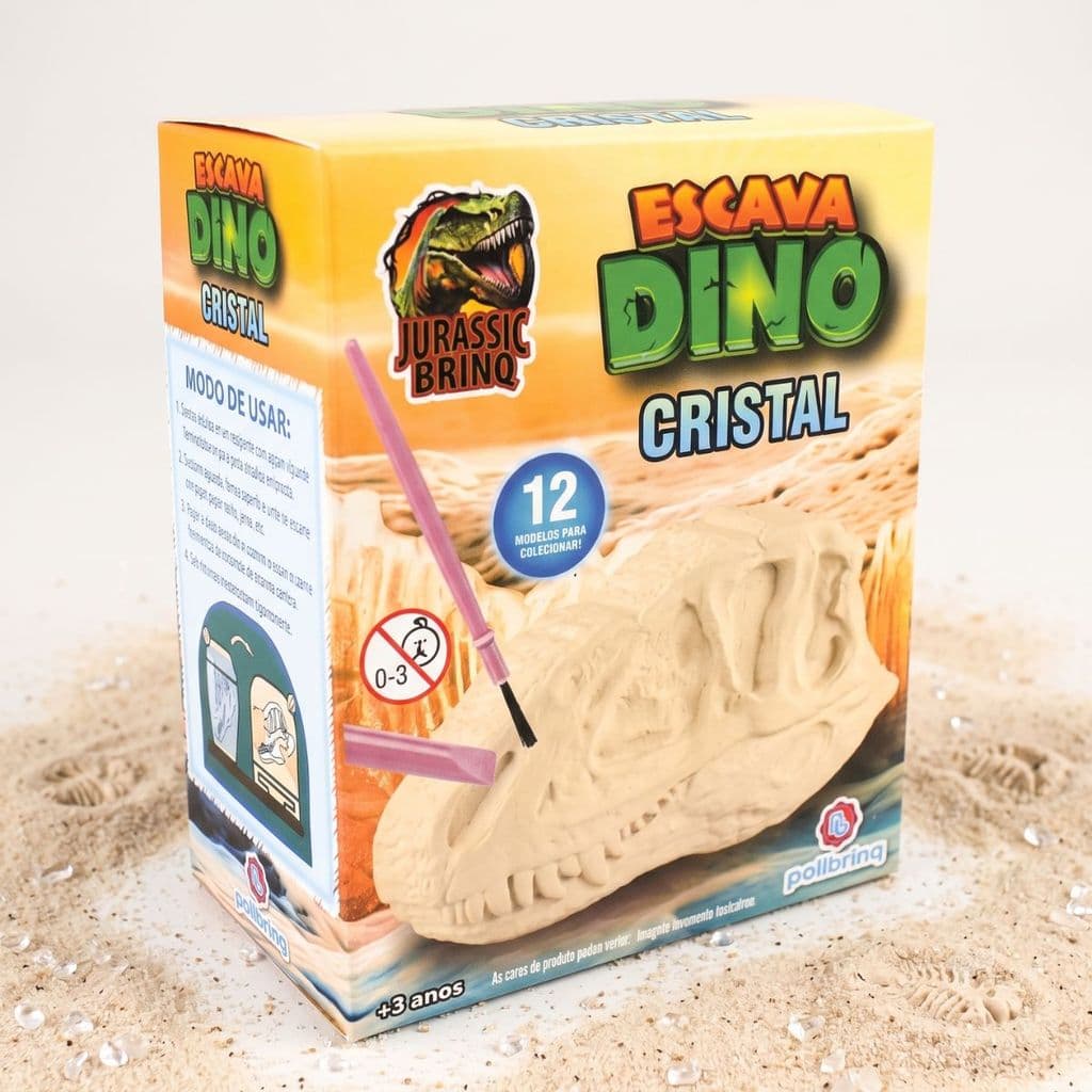 Brinquedo Escavação Dinossauros Cristal Explorador Surpresa