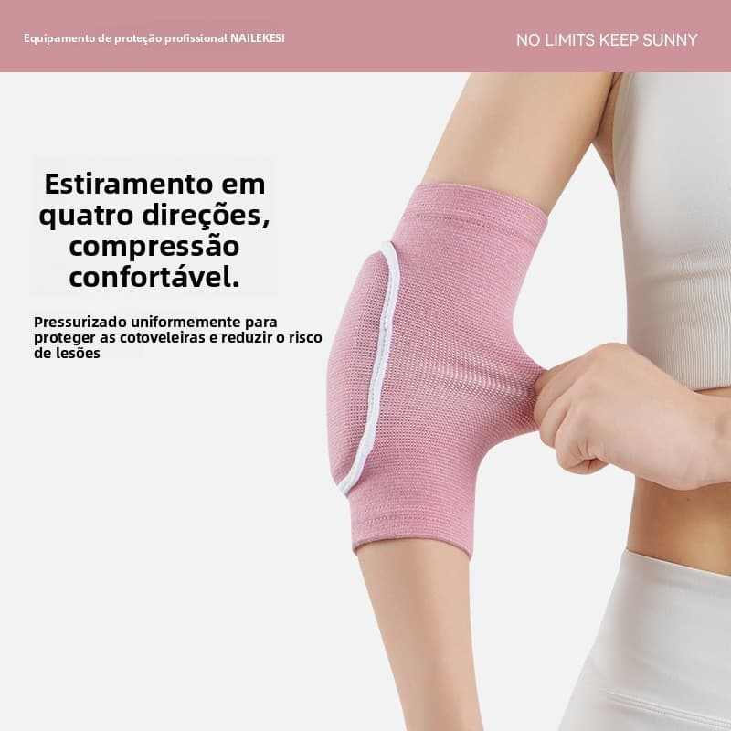 Cinta de cotovelo esportiva de espuma, suporte plano para articulação do cotovelo, cinta profissional para yoga.
