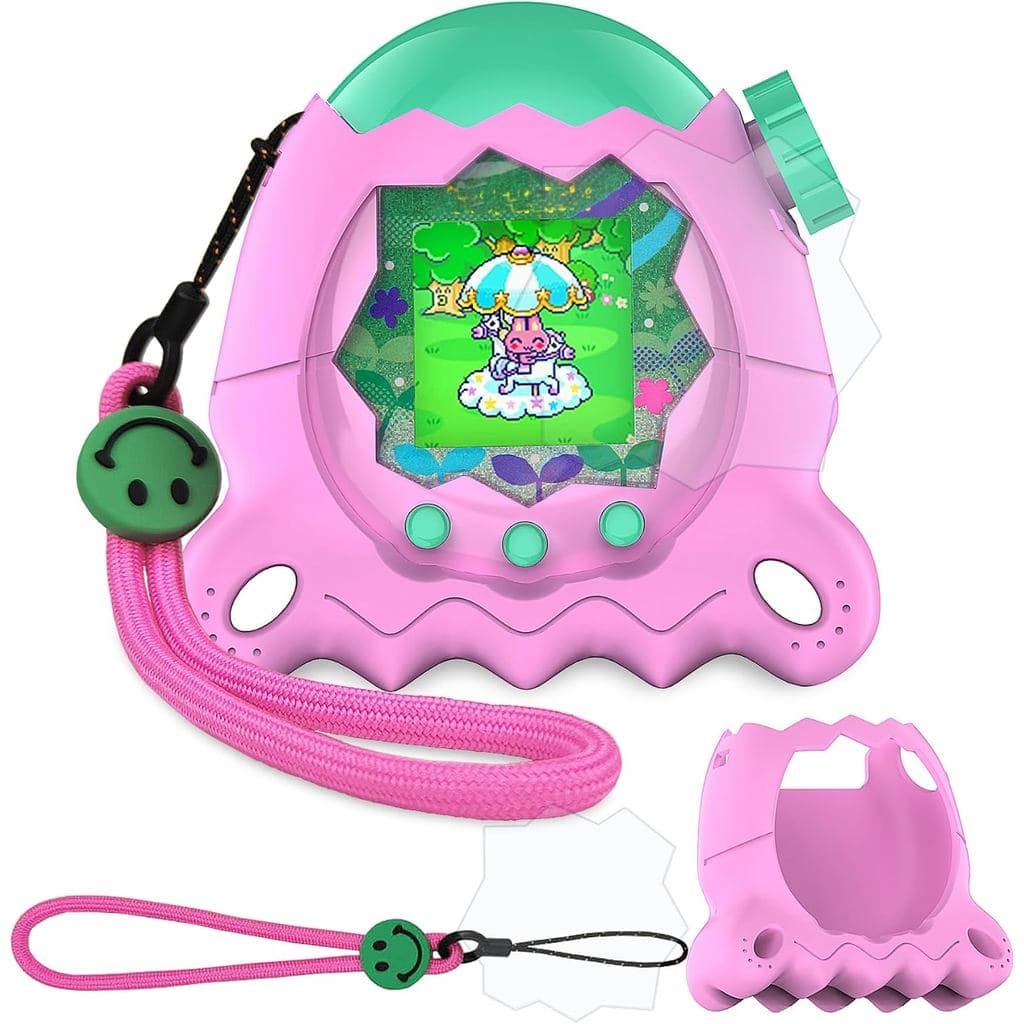 Capa de Silicone JCHPINE para Tamagotchi Paradise, Capa Protetora para Tamagotchi Paradise com Suporte, Protetor de Tela