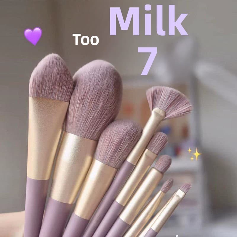 9 pequenos pincéis de maquiagem de batata roxa conjunto de pincéis de Blush de base portátil de venda quente