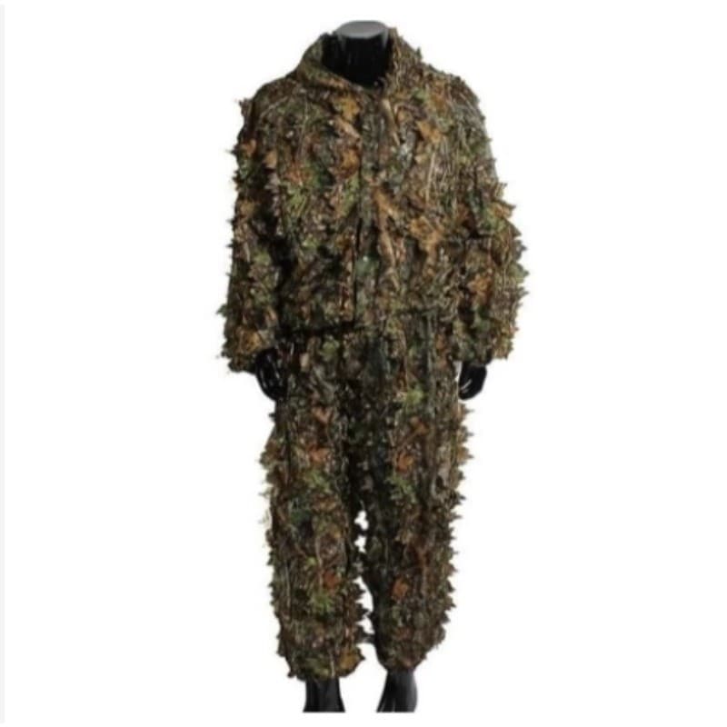 Roupa Ghillie Camuflada Airsoft Paintball 3d Mato Com Capuz.