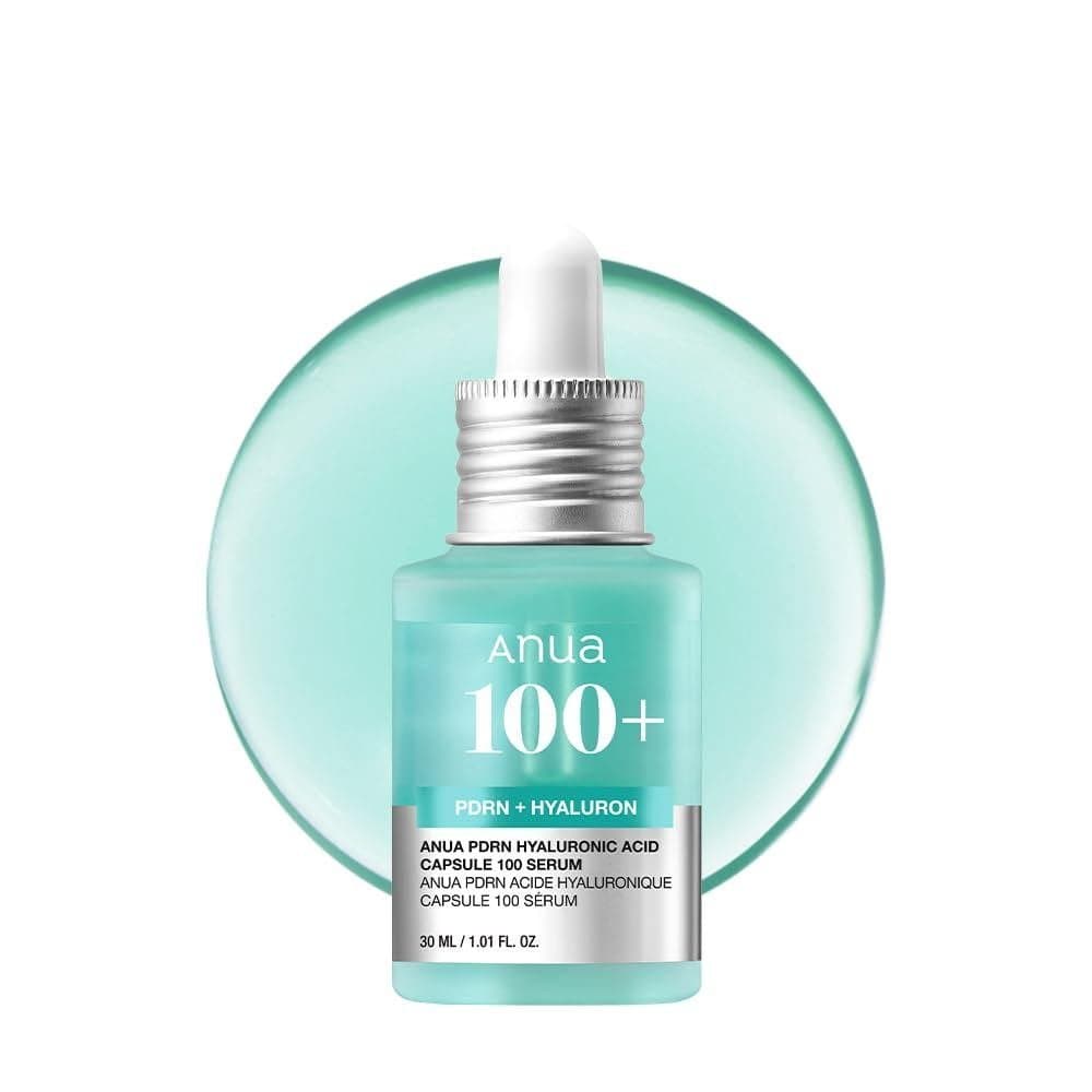 Anua PDRN Hyaluronic Acid Capsule 100 Serum, Sérum Facial Radiante, DNA de Salmão, Ácido Hialurônico, Hidratação, Efeito