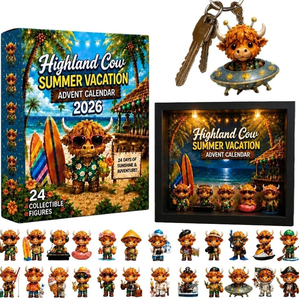 Calendário do Advento de Halloween com Vaca Highland