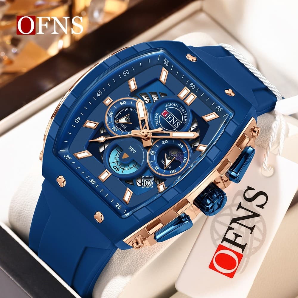 OFNS 1203 Relógio De Quartzo Masculino De Luxo Para Estudantes Esportivo Multifuncional-6