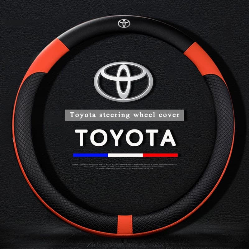 Para Toyota Vios Desejo Hilux Yaris Avanza Innova Fortuner Altis Camry Rush Capa De Volante Do Carro Couro Antiderrapant