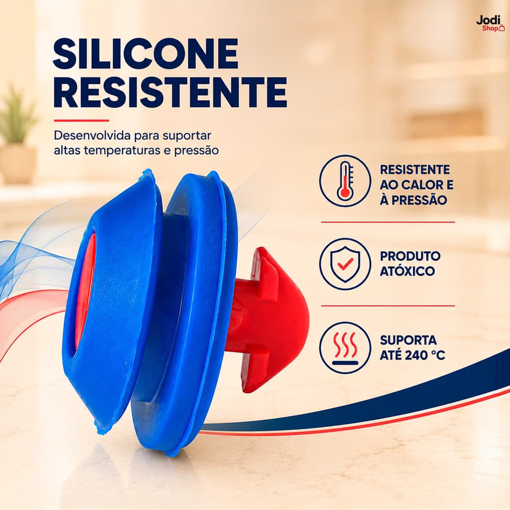 Válvula Selo de Segurança para Panela de Pressão Silicone 80kPa Encaixe 13,7 a 13,9mm