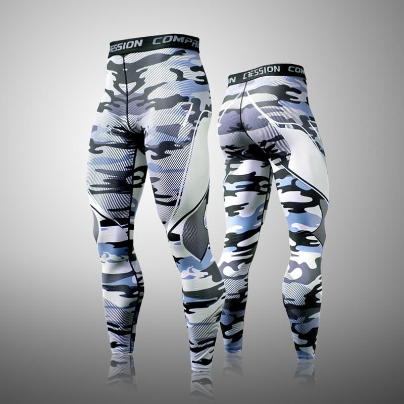 Leggings de Corrida Masculinas de Secagem Rápida, Roupas Esportivas, Calças de Treinamento para Academia, Compressão