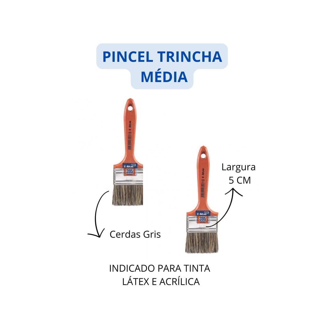 KIT PINCEL TRINCHA 395 2" ATLAS