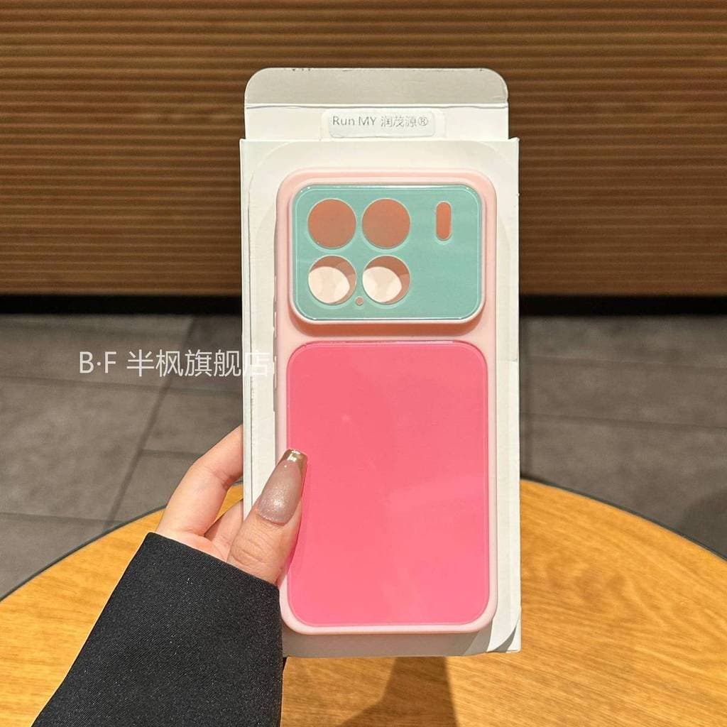 Capa para Telefone Xiaomi 15pro 14Pro, Capa Antichoque com Contraste de Cores Dopamina