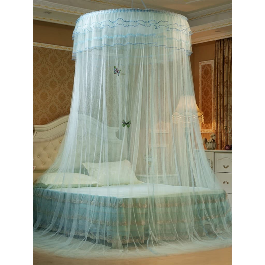 Mosquiteiro cúpula pendurado teto não-perfurado 1.2 diâmetro tamanho Universal nova cama Tata casa redonda princesa